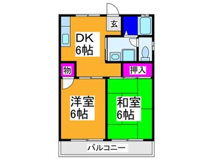 セジュ－ルひのきの物件間取画像